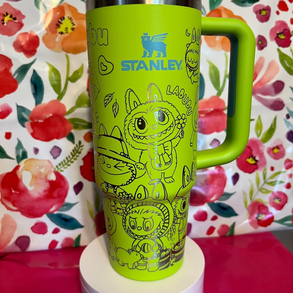 30oz engraved Stanley Labubu design